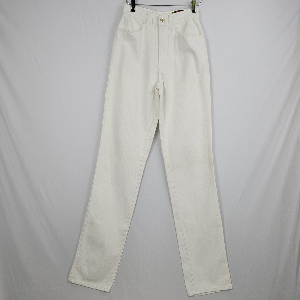 Vintage Lawman white 90s western y2k high waist mom jean size 3
